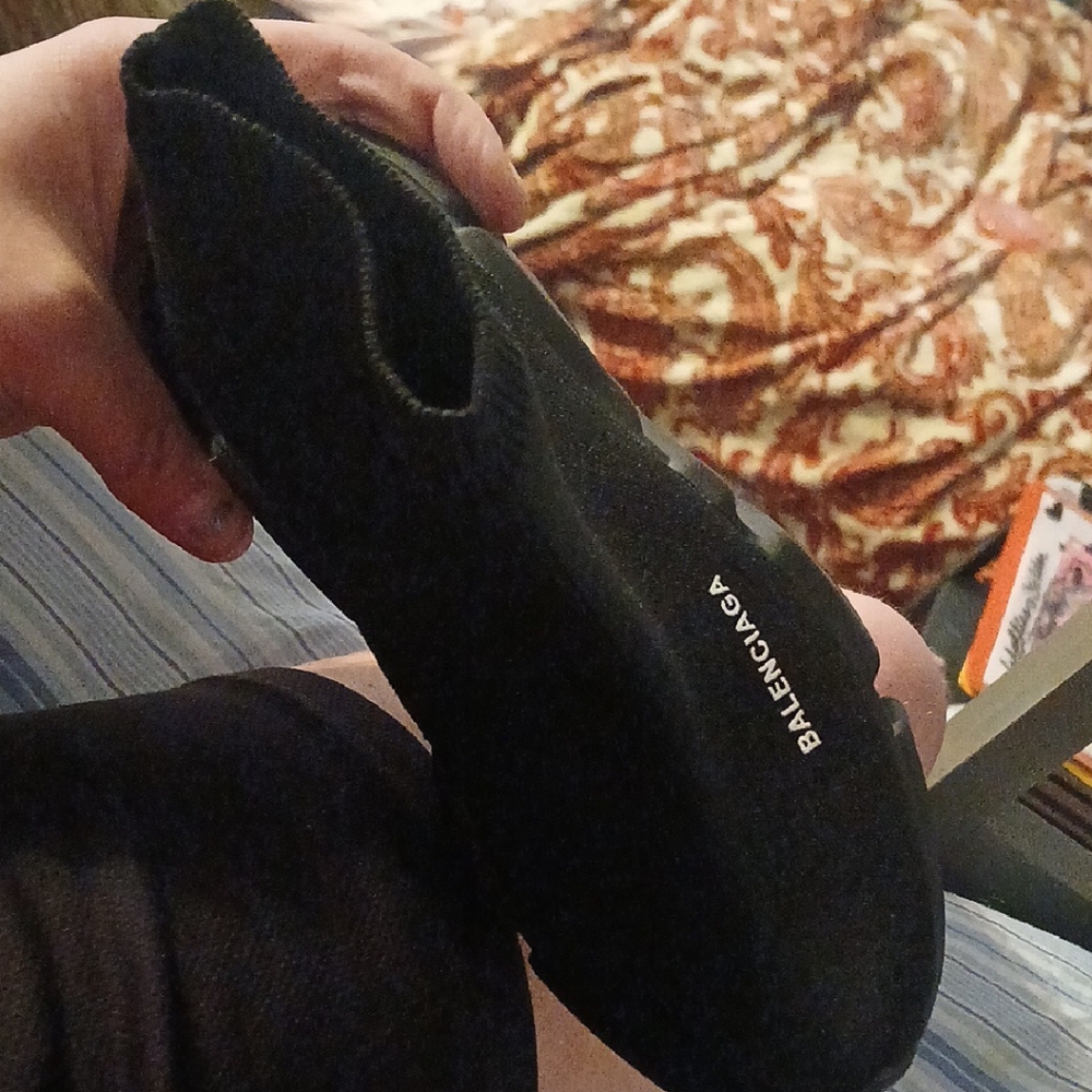 Balenciaga Black Athletic Sock Sneakers